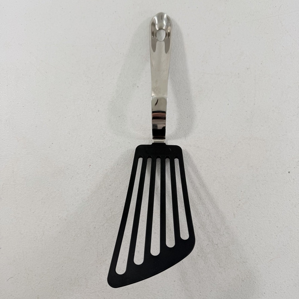 All-Clad Flexible Slotted Angle Edge Turner Spatula 13" Stainless Steel Plastic